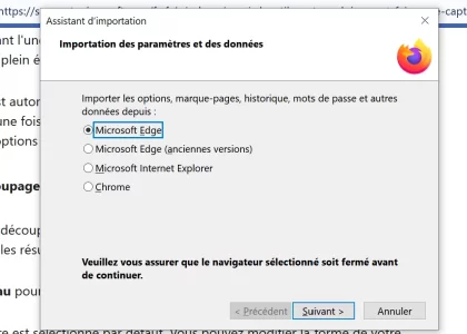 Capture d’écran Firefox Importer.webp