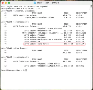 Diskutil list sans partition Bootcamp.webp