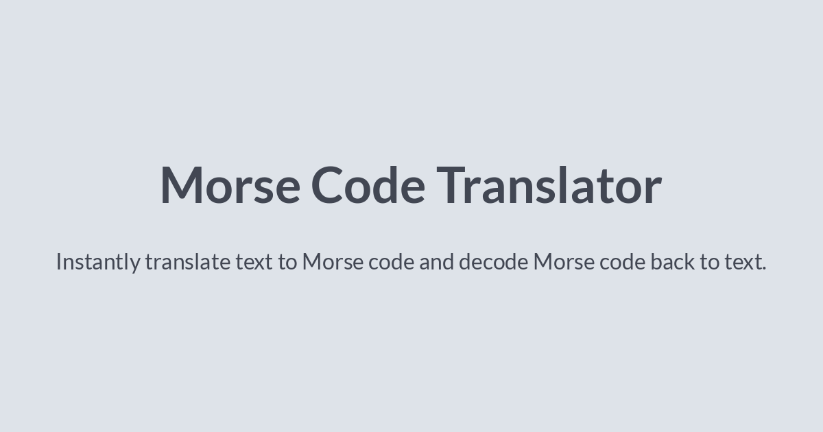 morsecodetranslator.com